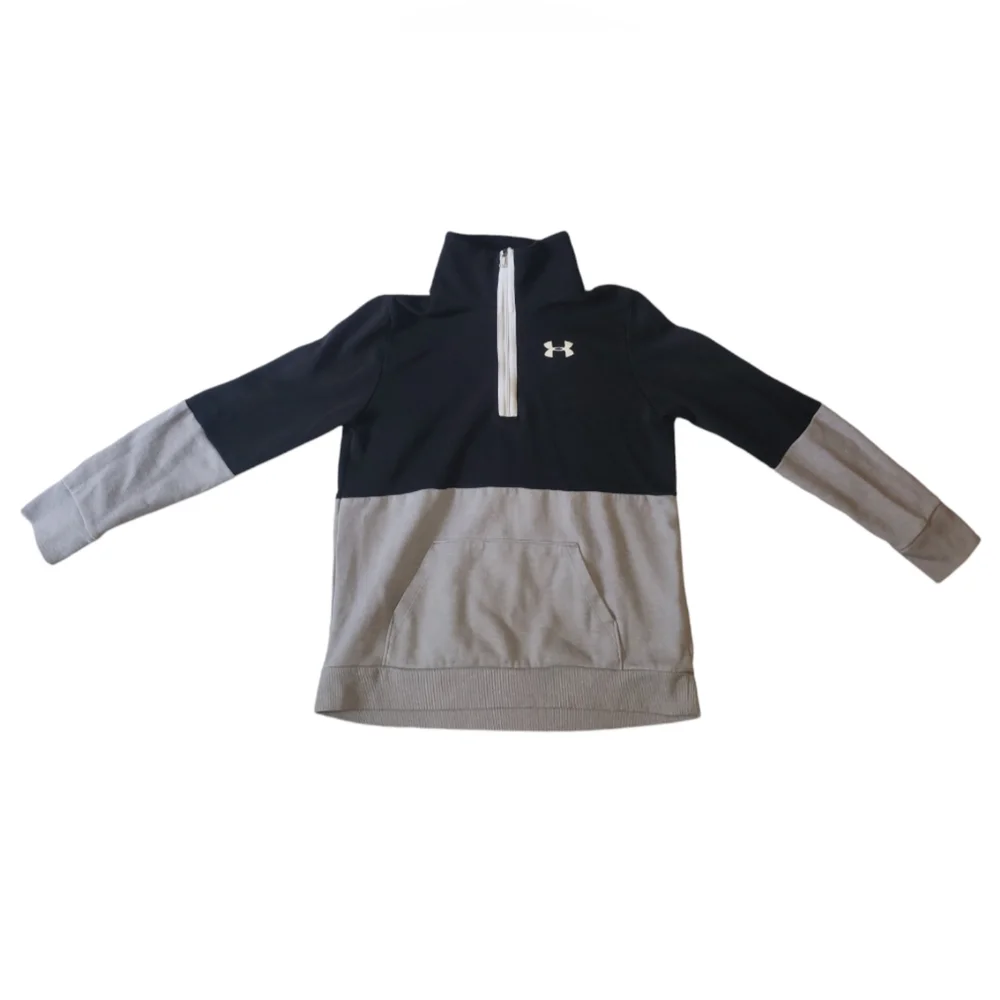 Under Armour black, white, and gray sweatshirt youth Large - Picture 2 of 5
